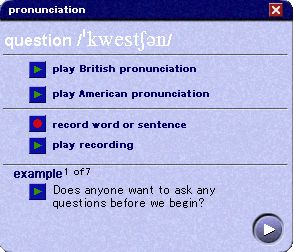 Longman WordWise Dictionary(2001 first edition):Pronunciation