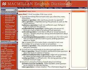 Macmillan English Dictionary(2002 first edition):main window(1)