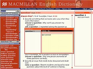 Macmillan English Dictionary(2002 first edition):main window(3)