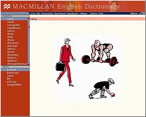 Macmillan English Dictionary(2002 first edition):Illustrations window(1)