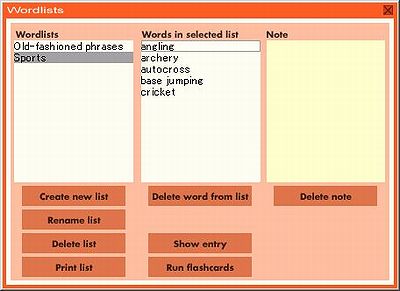 Macmillan English Dictionary(2002 first edition):word lists