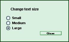 Oxford Essential Dictionary(2006 first edition):Change text size window