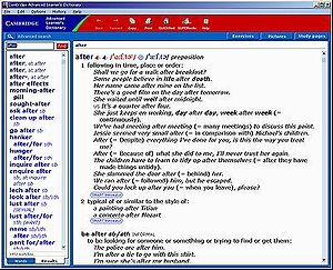 Cambridge Advanced Learner's Dictionary(2003 first edition):main window(1)