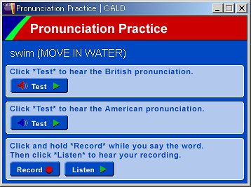 Cambridge Advanced Learner's Dictionary(2003 first edition):pronunciation practice