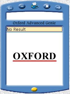 Oxford Advanced Learner's Dictionary(6th):Genie startup window